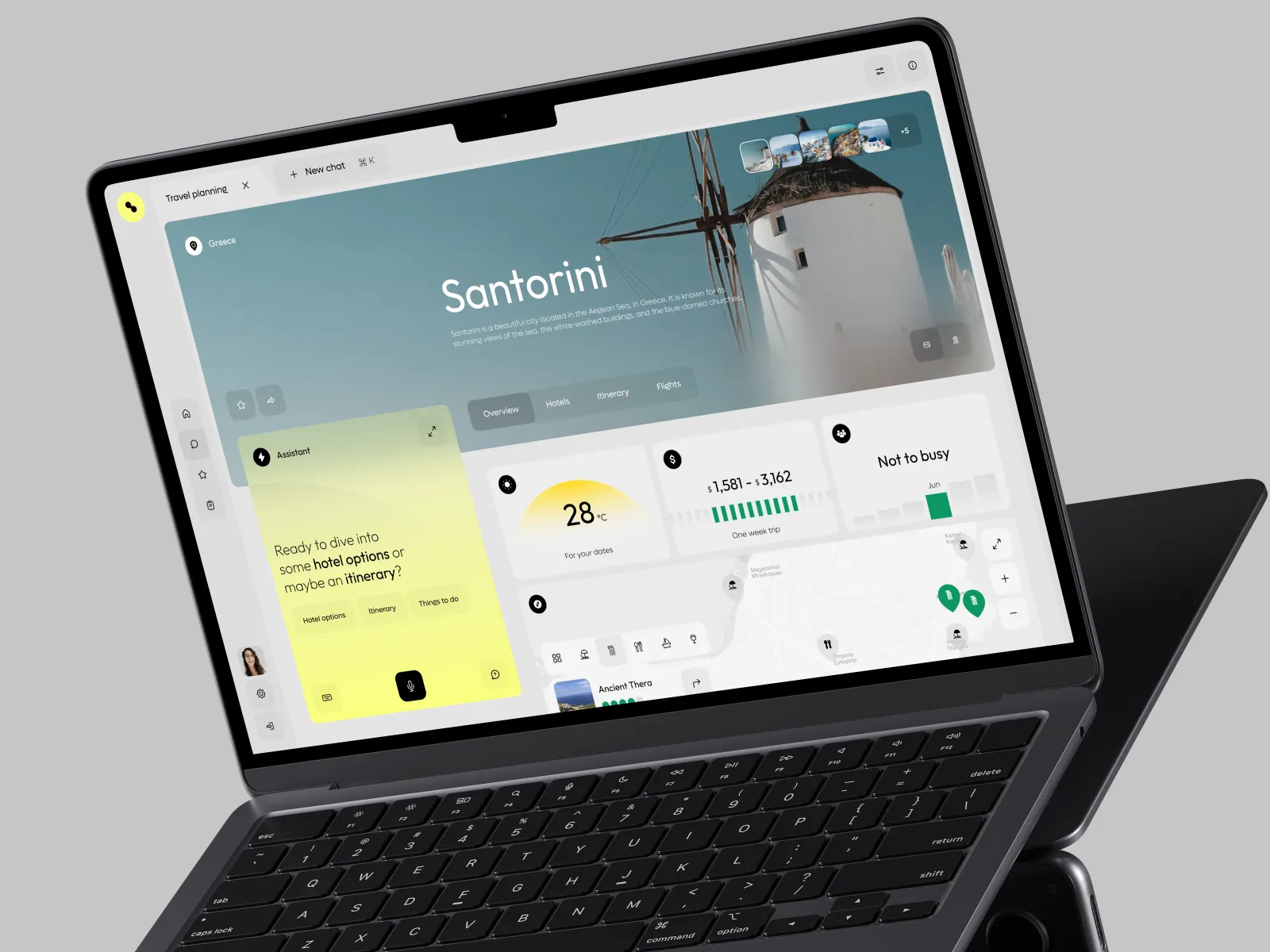 Plataforma TripAI para planejamento inteligente de viagens