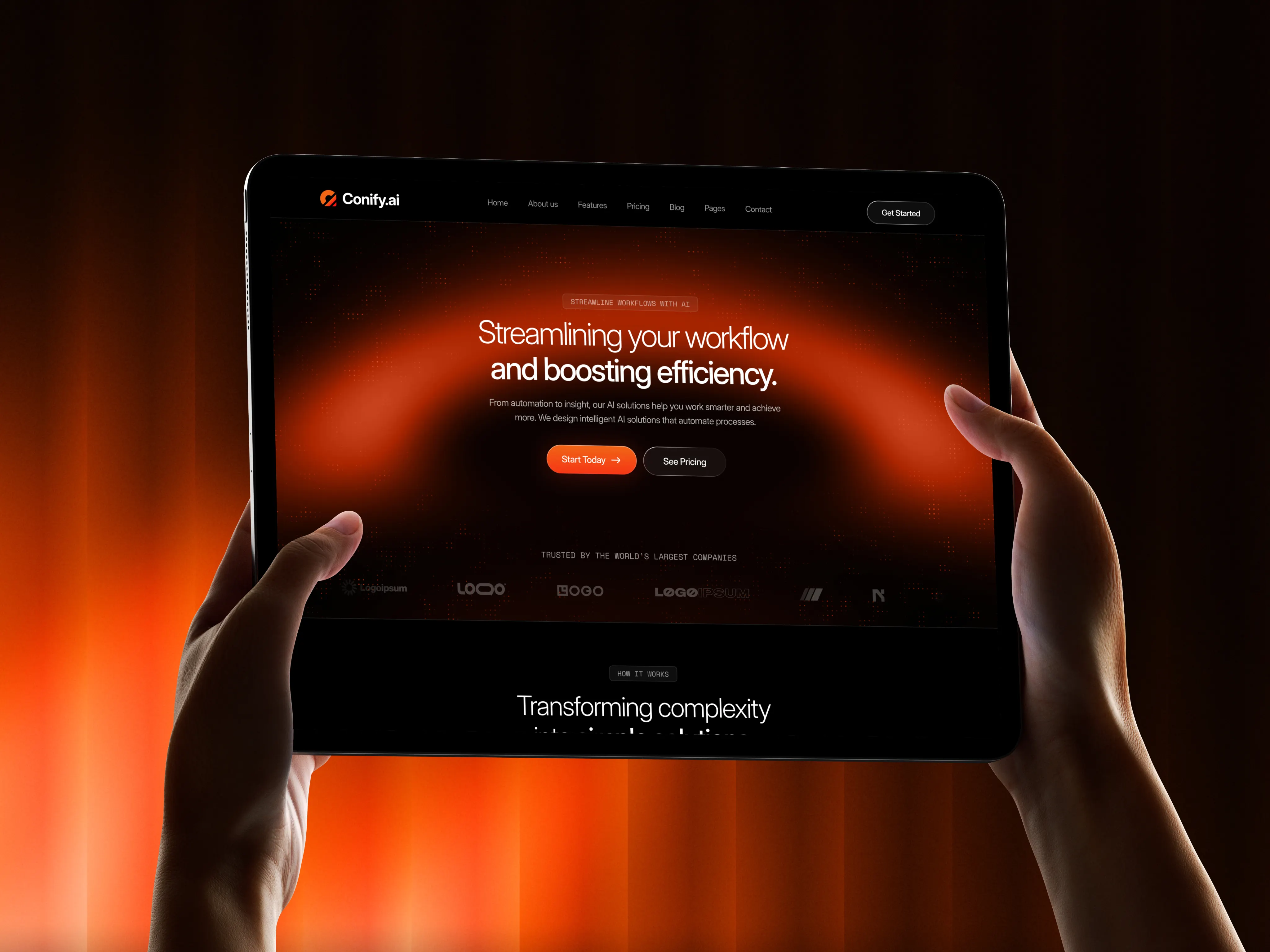 Oxisius premium web experience concept